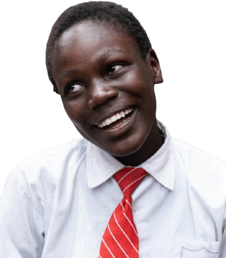 Smiling student in shirt and tie